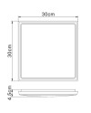 ***OFER/DES*** ANETO * PLAFÓN/APLIQUE LED IP65 30*30  18W 4000K